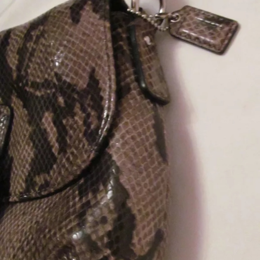 Coach Soho Swingback Python Flap Closer Bag - image 2